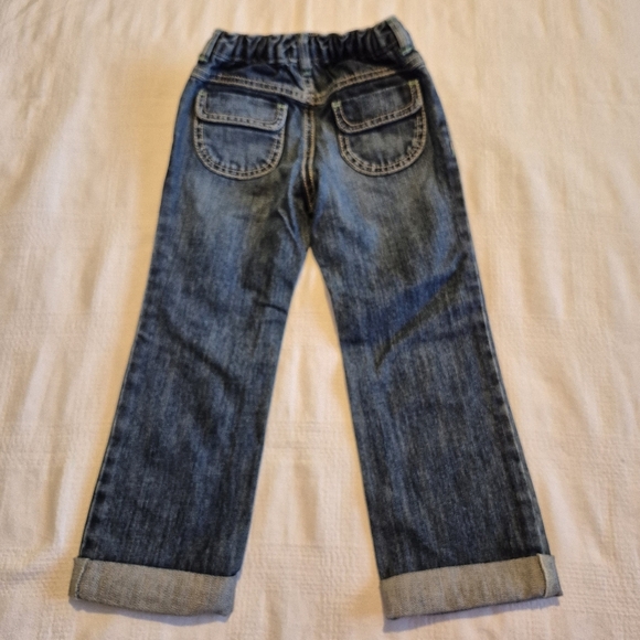 Gymboree girls 4T Flower Showers line jeans with adjustable waist, HTF NWT - Picture 3 of 5